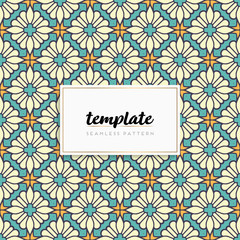 Background mandala seamless pattern vector