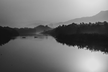 river opak at yogyakarta on fotografi black and white
