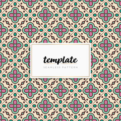 Background mandala seamless pattern vector