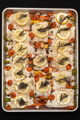 Trout Papillote ready to cook