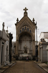 Fototapeta na wymiar recoleta cemetery famous graves buenos aires