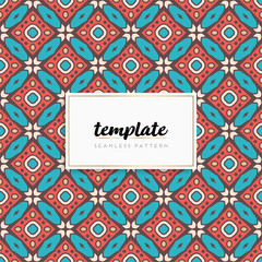 Background mandala seamless pattern vector