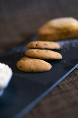 breakfast time - plumcake and biscuits 
