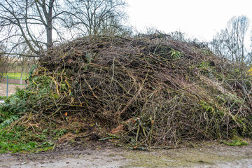 Obraz premium Sammelstelle für Gartenabfälle