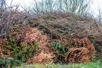 Sammelstelle für Gartenabfälle