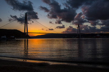 third bridge or yavuz sultan selim bridge at Night