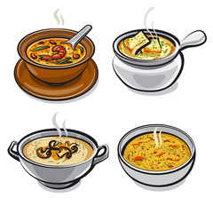 different cuisines soups