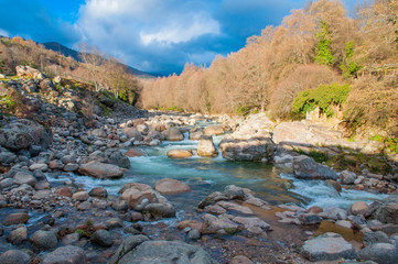 landscapes of old villages in the interior of the iberian peninsula