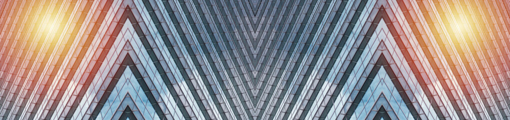 Obraz premium low angle view of skyscrapers in Taipei, Taiwan