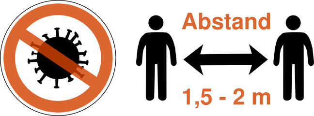 Corona Abstand - social distancing