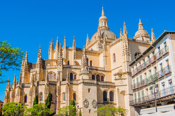 Fototapeta na wymiar Details of the city of Segovia Spain