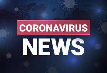 Coronavirus news, vector illustration, blog post  - 333758382