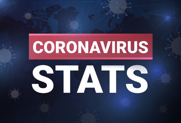 Coronavirus statistics, vector illustration, blog post  - 333758918