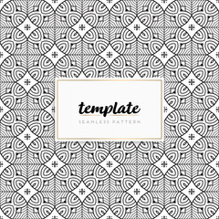 Background mandala seamless pattern vector