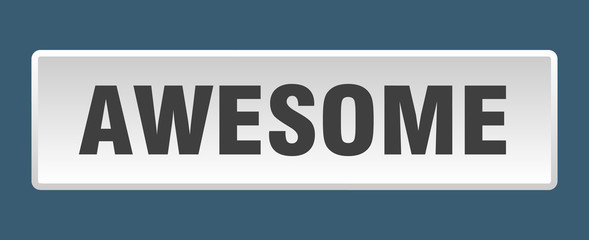 awesome button. awesome square white push button