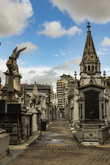 Fototapeta na wymiar recoleta cemetery famous graves buenos aires