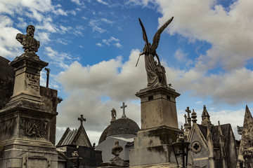 Fototapeta na wymiar recoleta cemetery famous graves buenos aires