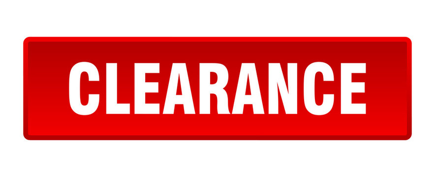 clearance button. clearance square red push button