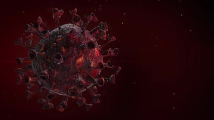 Pathogenic cells of Coronavirus 2019-ncov. 3d render. - Powered by Adobe