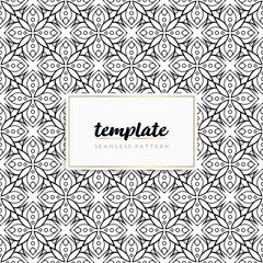 Background mandala seamless pattern vector