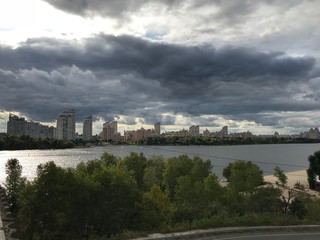 Fototapeta na wymiar panorama of city of st petersburg