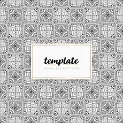 Background mandala seamless pattern vector