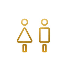 Woman and Man Vector Icon