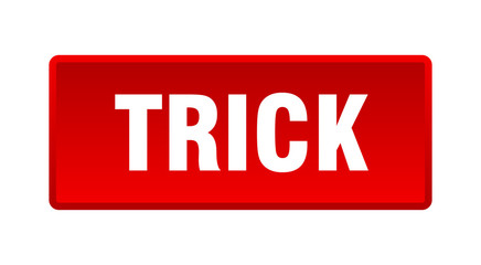 trick button. trick square red push button