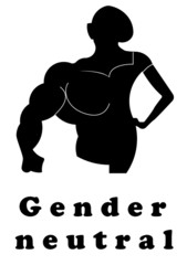 A sign for the toilet, both male and female as Gender