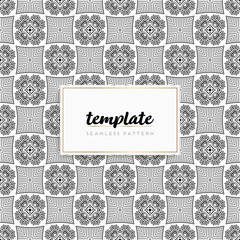 Background mandala seamless pattern vector