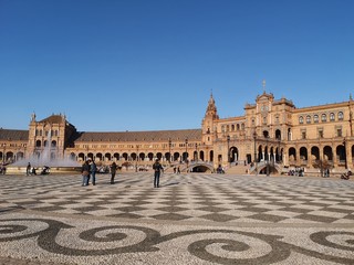 Naklejka premium Seville plaza de espana