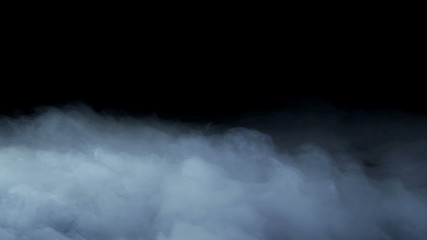 Illustration of Real Smoke on a black background - realistic overlay for different projects.