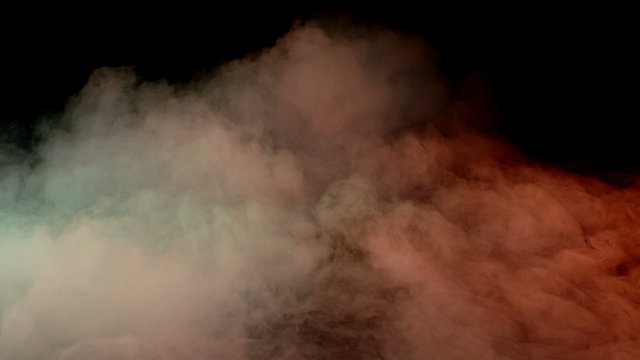 Photo of Real Smoke on a black background - realistic overlay for different projects.