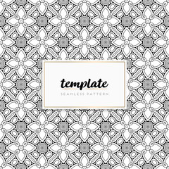 Background mandala seamless pattern vector