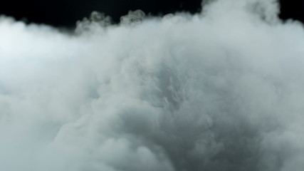 Photo of Real Smoke on a black background - realistic overlay for different projects.