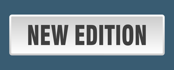 new edition button. new edition square white push button