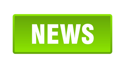 news button. news square green push button