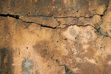 Old cracked wall