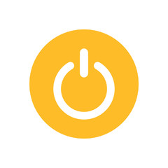 power button icon on white background