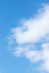 blue sky with light white clouds