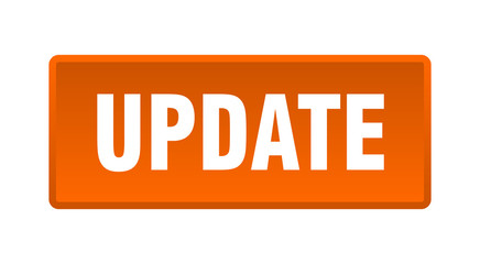 update button. update square orange push button