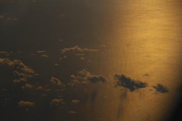 views of the sky from a plane