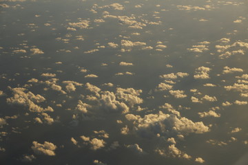 views of the sky from a plane