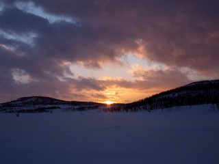 Fototapeta premium Landschaft in Troms og Finnmark, Alta, Norwegen
