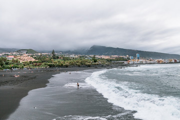 Playa Jardin in Puerto de la Cruz in Teneriffa