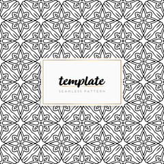 Background mandala seamless pattern vector