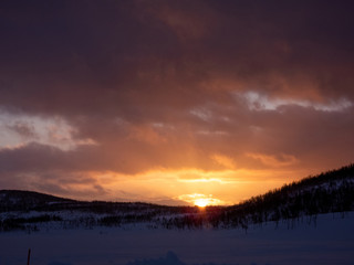 Fototapeta na wymiar Landschaft in Troms og Finnmark, Alta, Norwegen