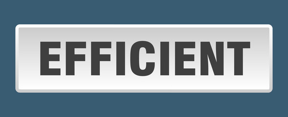 efficient button. efficient square white push button