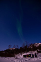 Naklejka premium Polarlicht, Mattisvannet, Alta, Norwegen