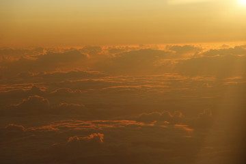 views of the sky from a plane